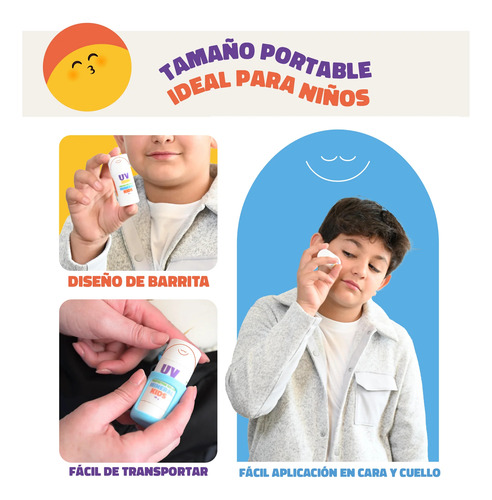Bloqueador Solar Uv Zero Niños 18g Mineral Piel Sensible