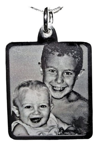 Imagen 5 de 10 de Foto Medalla Acero Quirúrgico 24x28mm Garantía Escrita