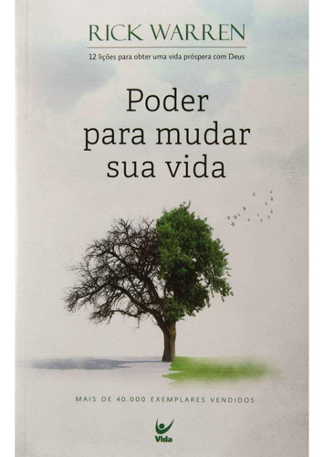 Poder Para Mudar Sua Vida Livro Rick Warren