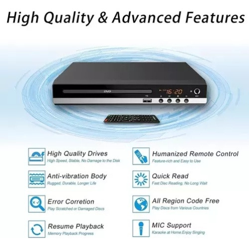 Para Dvd Player Tv Mp3 Usb 110v Com Controle Remoto /56 De