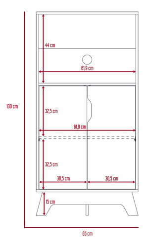 Meson Cocina + Mueble Microo - Bicolor Duna/blanco