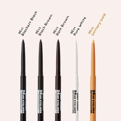Ruby Kisses Delineador De Ojos Impermeable, Lápiz Delineador