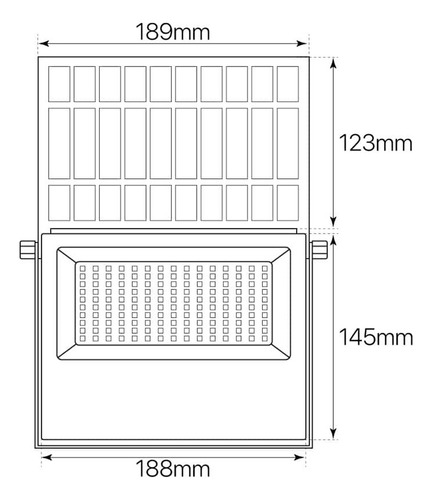 Reflector Solar Led 120w Control Remoto Ip65