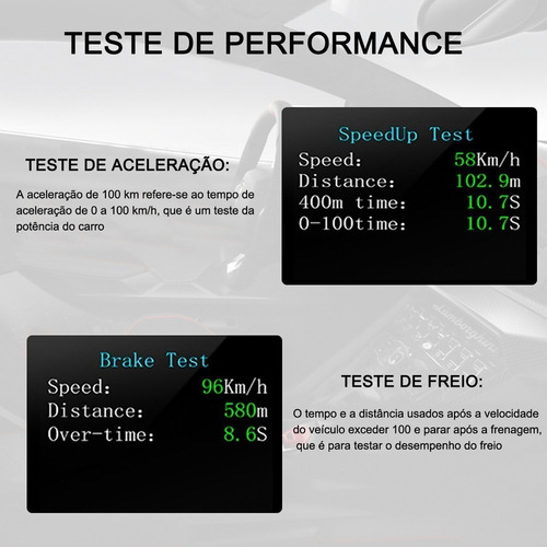 . Aviso Digital De Temperatura Obd2 P10 Hud