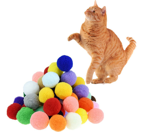 Bolas De Pompones Suaves Premium Para Gatitos - Ligeras, ...
