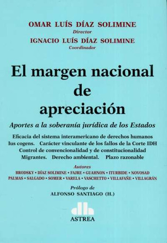 Libro El Margen Nacional De Apreciación