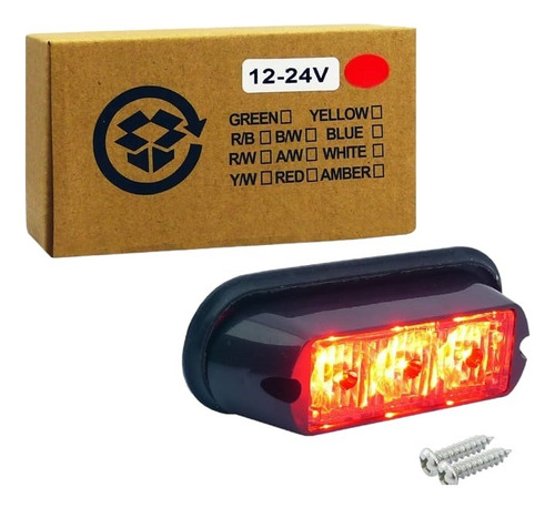 Luz Led Freno Trasera Moto Rojo Estrobo 7 Efectos 12-24v