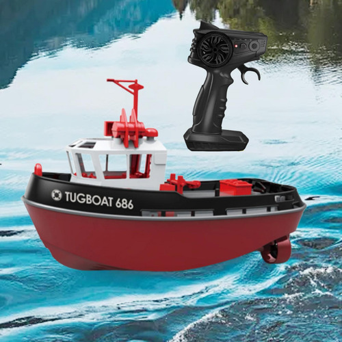 1/72 Rc Tugboat E Remote Controller, Rc Rechargelece Preto
