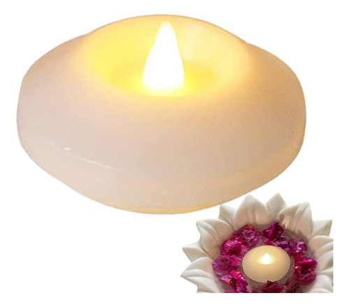 Velas Flutuantes - Vela De Água Com Luz Branca Quente,