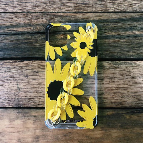 Funda Girasoles Con Cadena