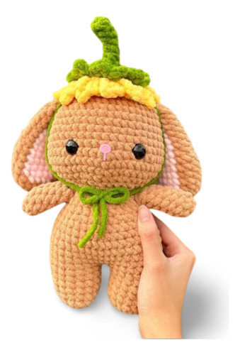 Conejo Tejido Amigurumi Con Aroma Crochet Color A Elegir 