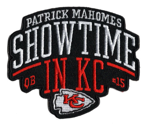 3 1/2 X 4  Patrick Mahomes Showtime Chiefs Hierro Parch...