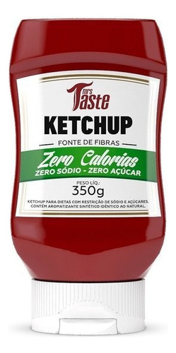 Mrs. Taste Zero Calorías Kétchup - Unidad - 1 - 350 g - Frasco