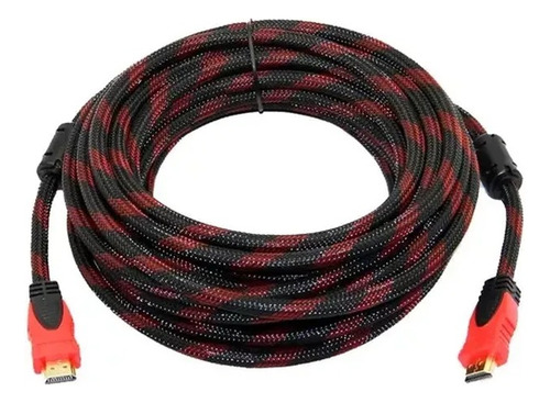 Cable Hdmi 10 Metros Mallado Full Hd Tv Smart, Consola, Pc