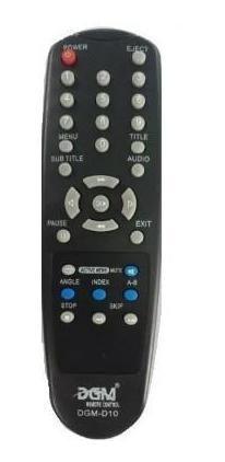Controle Remoto Dvd Gradiente Dgm-d10 Preto