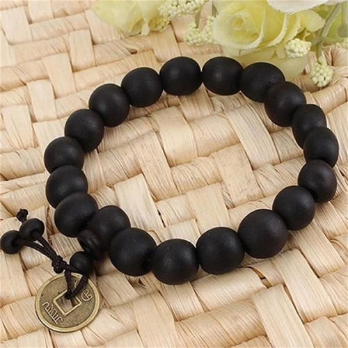 Imagen 3 de 7 de Ruztik | Set Collar Japa Mala Budista + Pulsera Ébano 10mm