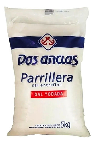 Sal Parrillera Dos Anclas 5kg  X 1 Unidad -