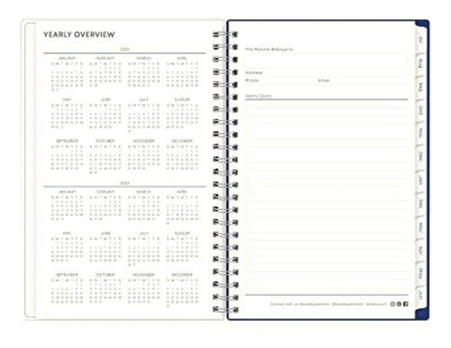 Blue Sky 2022-2023 Academic Year Weekly And Monthly Planner,