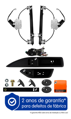Kit Vidro Elétrico Strada 20 Diante 2 E 4p Dianteiro Tragial