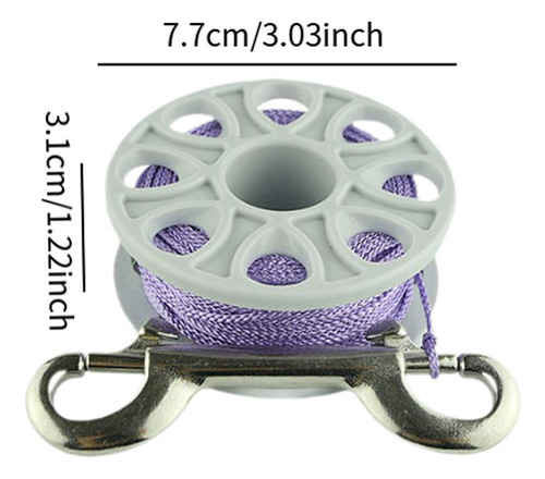 Bobina De Mergulho Com Bobina De Dedo De Dedo Linha Violeta
