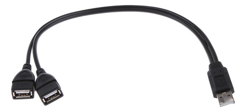 Cable Dual Usb De Carga Y Transferencia De Datos Con 2 Conec