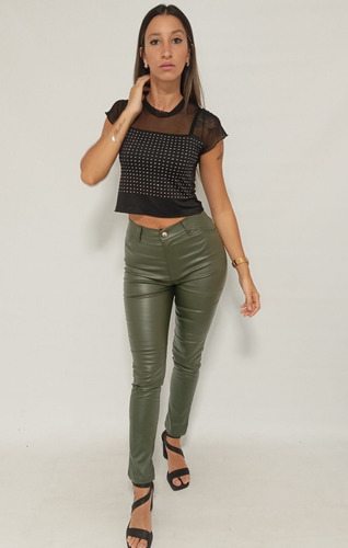 Remera Mujer Brillos Manga Corta Transparencia Moda Dama