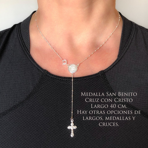 Imagen 2 de 10 de Rosario De Plata 925 Con Bolitas