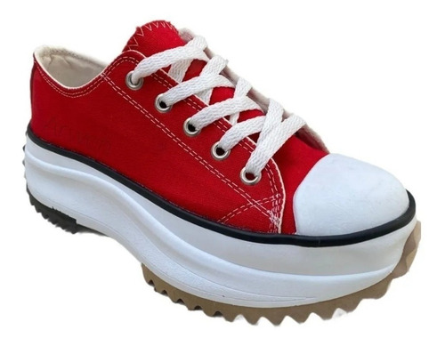 Imagen 2 de 10 de Zapatillas Plataforma Lona Urbanas Venta X Mayor Pack X12 Un