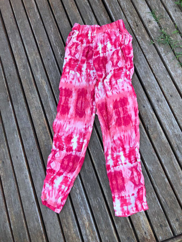 Pantalón Jaspeado Rosa Y Blanco Chupin Talle 1 (8d)