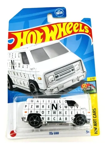 Hot Wheels Camioneta Van70s Hw Art Cars Letras