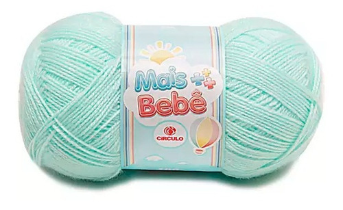 Novelo de lã Círculo Mais Bebê cor 0550 verde candy de 100g por unidade de 1 unidades