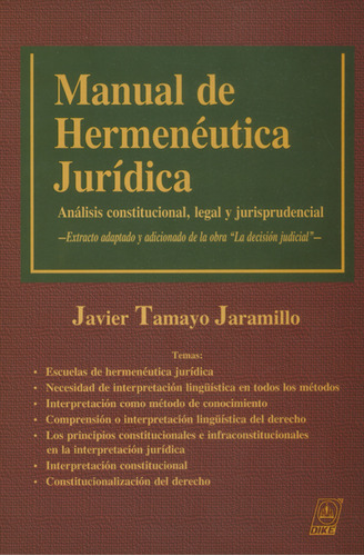 Manual De Hermenéutica Jurídica