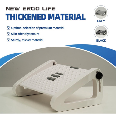 Reposapiés Ajustable Ergonómico Cómodo Para Oficina Mmg