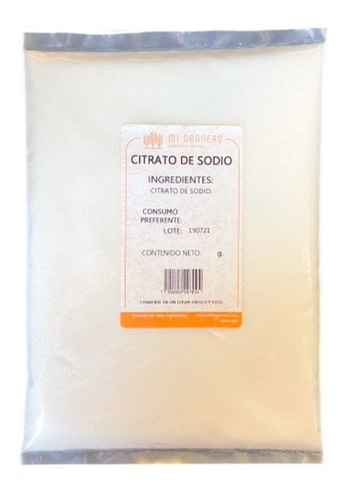 Citrato De Sodio Polvo Grado Alimenticio 1 Kg