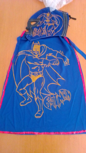 Máscara Con Capa Batman Lucha Libre Víntage 80s 