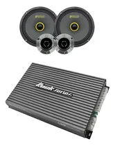 Comprar Paquete Amplificador 4can+set De Medios 6.5  Reactive Bass