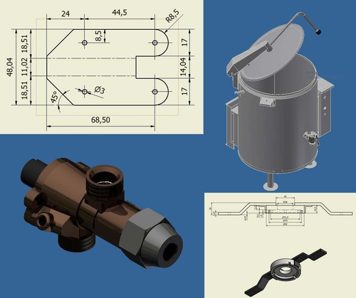 Imagen 2 de 2 de Cadista Freelance Autocad 2d 3d, Inventor, Impresion 3d