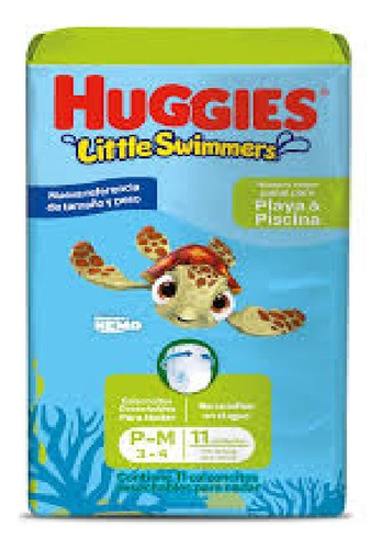 Pañales Huggies Little Swimmers Para El Agua P/m 11u  7a12kg
