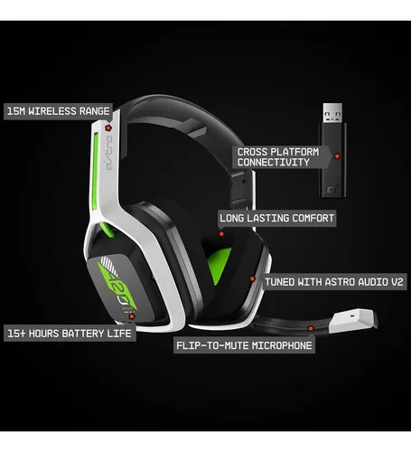 Auriculares Astro Gaming A20, Inalámbricos, Dolby Atmos