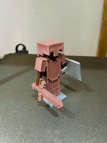 Figuras Minecraft Armor Stand - Kit Armable Cuero