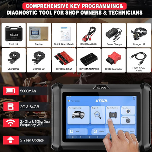 Escáner Automotriz Xtool X100pads Immo Key Programming Tool