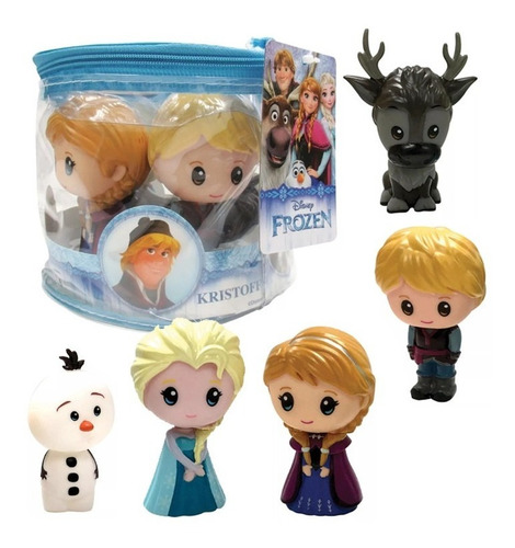 Frozen Set X5 Figuras Coleccion Estilo Funko Muñeco Elsa Ana