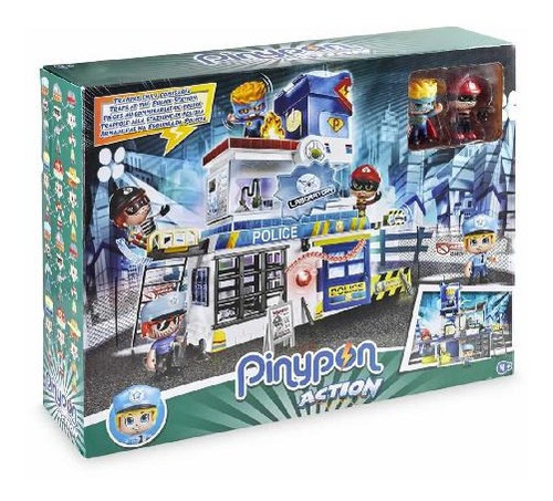 Imagen 2 de 2 de Pinypon Action Comisaria 2 Fig + Luz Y Acc Int 14493 Pin&pon