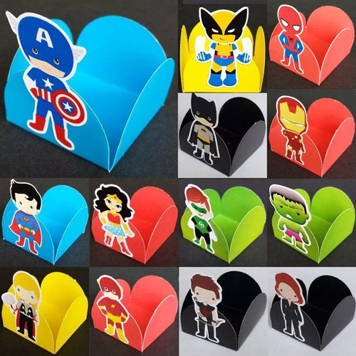 100 Frete R$ 10,00 Vingadores Baby Super Heróis Brigadeiros