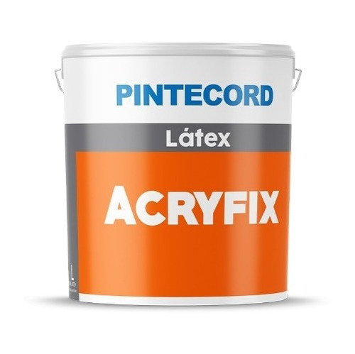 Pintura Latex Interior Acryfix Pintecord Obra 20 Lts Color Blanco