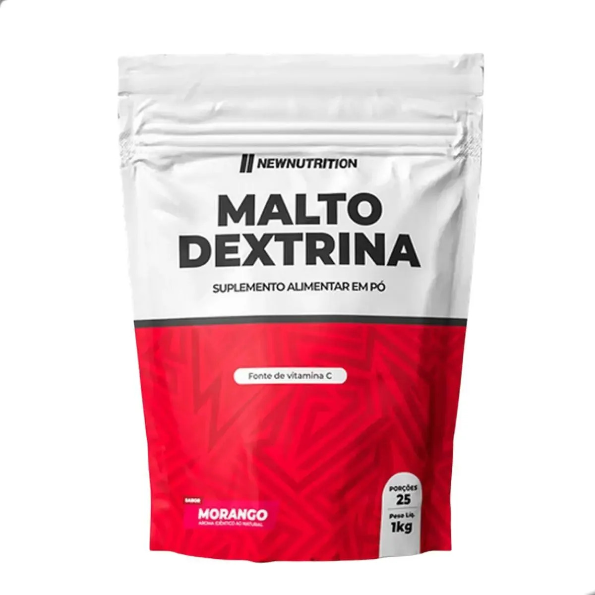 Maltodextrina 1kg New Nutrition Sabor Morango