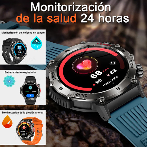 Reloj Inteligente 1.43 Hombre Bluetooth Llamada Deportiva
