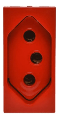 Módulo Tomada 2p+t 20a 250v Vm M4166v Thesi Bticino Vermelho