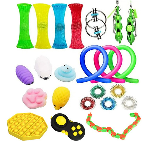 Set Pop It Fidget Toy Push Sensory Pop Pop De 23 Piezas