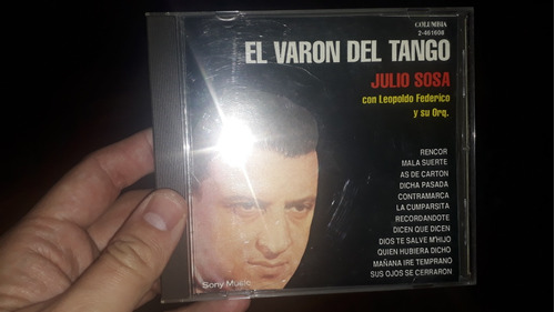 Julio Sosa El Varon Del Tango Cd Con Leopoldo Federico